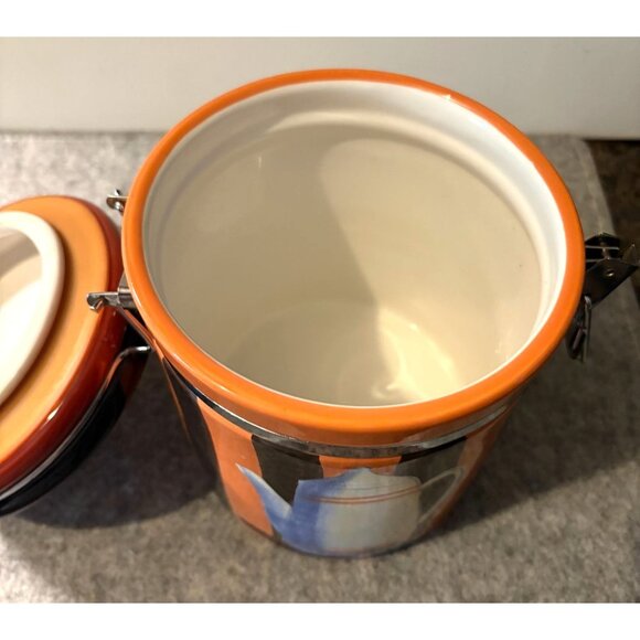 Certified International Coffee Canister 7" Tall  5.5 Wide  # 2836 - Picture 5 of 6